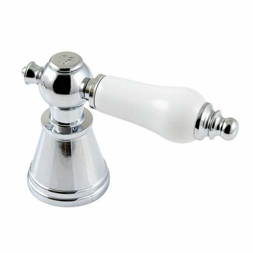 Kingston Brass FSCH1971PLC Polished Chrome Porcelain Lever Handle (Cold Side)