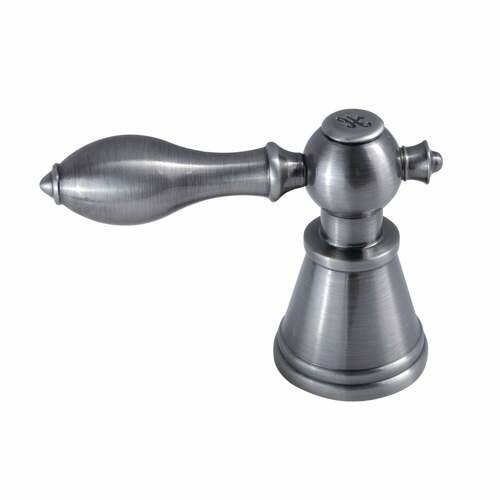 Kingston Brass FSCH1974ALH Vintage Zinc Alloy Lever Handle (Hot Side), Black Stainless