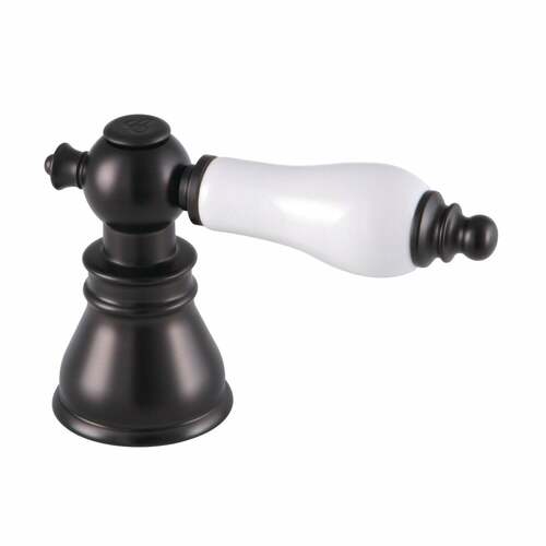 Kingston Brass FSCH1975APLC American Patriot Oil Rubbed Bronze Porcelain Lever Handle (Cold Side)