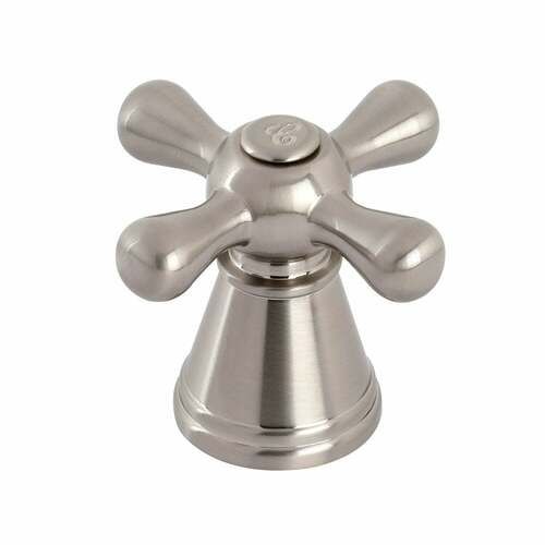 Kingston Brass FSCH1978AAXC Brushed Nickel Metal Cross Handle (Cold Side)