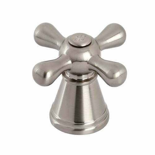 Kingston Brass FSCH1978AAXH Brushed Nickel Metal Cross Handle (Hot Side)