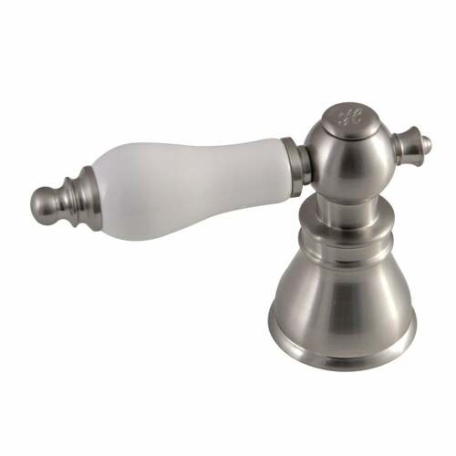 Kingston Brass FSCH1978APLH American Patriot Brushed Nickel Porcelain Lever Handle (Hot Side)
