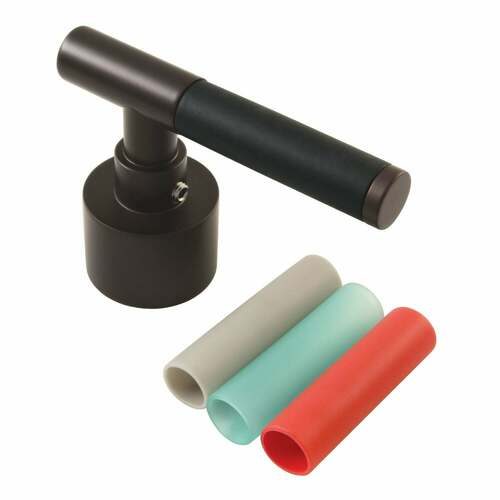 Kingston Brass FSCH8925CKL Kaiser Oil Rubbed Bronze Brass Lever Handle with Neoprene Sleeve