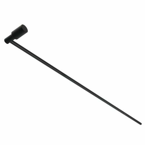 Kingston Brass FSCPR8920 NuvoFusion Matte Black Brass Pop-Up Rod