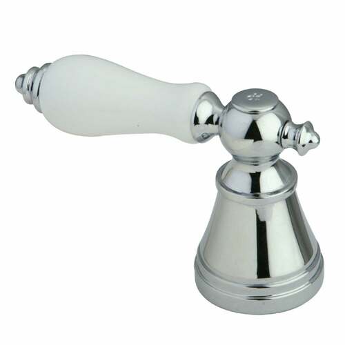 Kingston Brass FSH7611PLH Polished Chrome Porcelain Lever Handle (Hot Side)