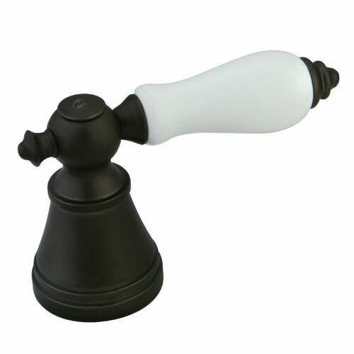 Kingston Brass FSH7615PLC Oil Rubbed Bronze Porcelain Lever Handle (Cold Side)