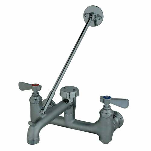 Kingston Brass FSS100RC Commercial Two-Handle Wall Mount Service Sink Faucet, Chrome