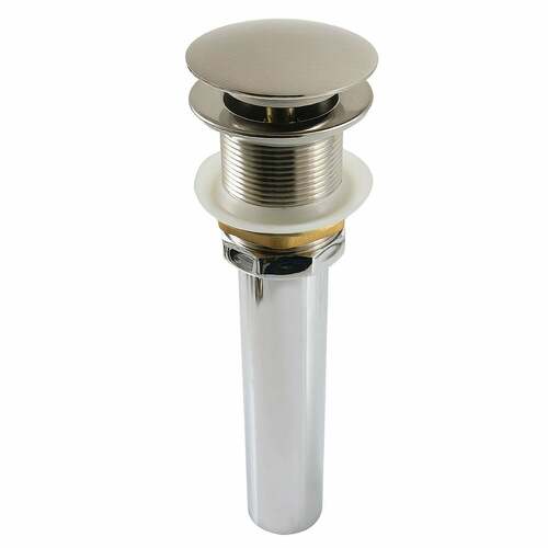Kingston Brass GCL112BN Trimscape Brass Pop-Up Drain for Cast Iron Sink, Brushed Nickel