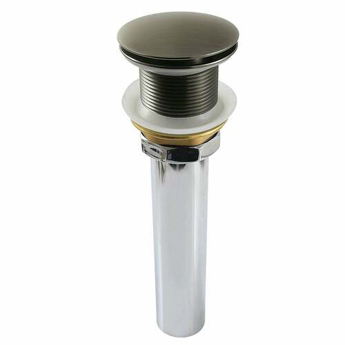 Kingston Brass GCL112VN Trimscape Brass Pop-Up Drain for Cast Iron Utility Sink, Black Stainless