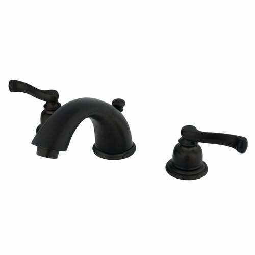 Kingston Brass GKB965FL Royale Widespread Bathroom Faucet with Pop-Up Drain, Oil Rubbed Bronze
