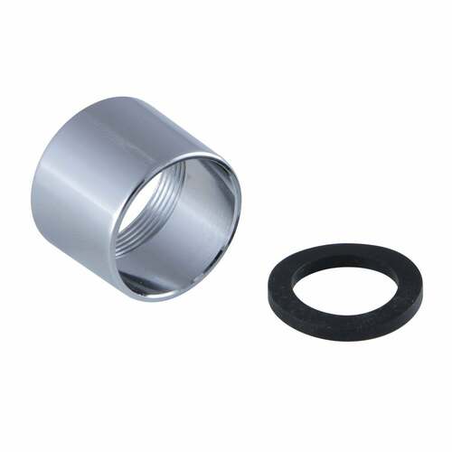 Kingston Brass GKBSAH621 Polished Chrome Aerator Housing with Black Washer