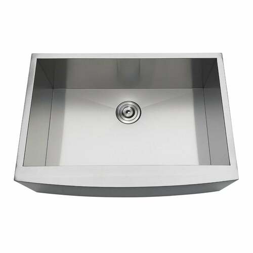 Kingston Brass GKUSF302110 Gourmetier Uptowne Undermount Brushed Stainless Steel Farmhouse Sink