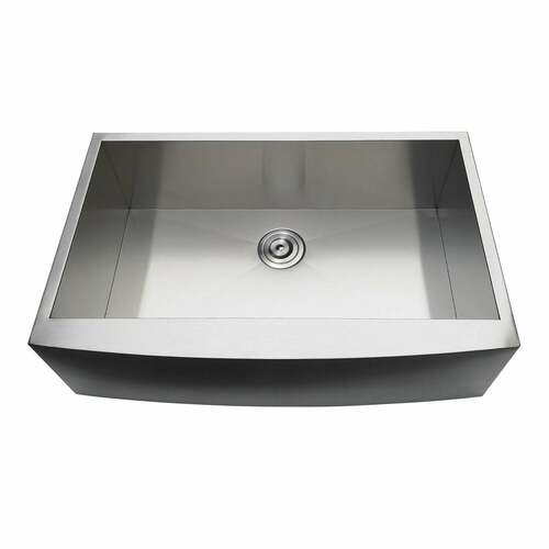 Kingston Brass GKUSF332110 Gourmetier Brushed Stainless Steel Undermount Farmhouse Kitchen Sink