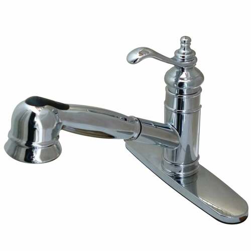 Kingston Brass GSC7571TL Gourmetier Templeton Pull-Out Kitchen Faucet, Polished Chrome