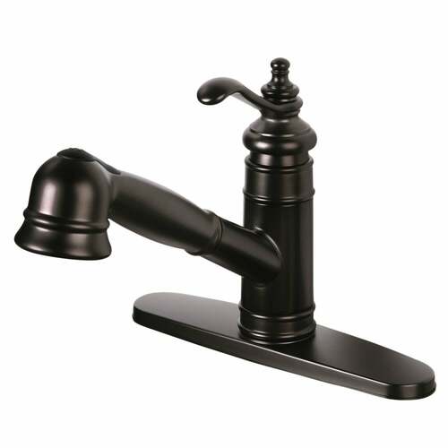 Kingston Brass GSC7575TL Gourmetier Templeton Single-Handle Pull-Out Kitchen Faucet, Oil Rubbed Bronze
