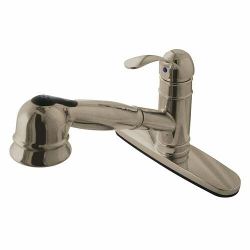 Kingston Brass GSC7578WEL Gourmetier Eden Brushed Nickel Single-Handle Pull-Out Kitchen Faucet
