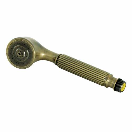 Kingston Brass K103A3 Restoration Round Hand Shower, Single Function, Antique Brass