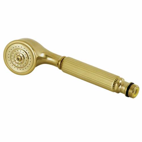 Kingston Brass K103A7 Restoration Round Hand Shower, Single Function, Brushed Brass