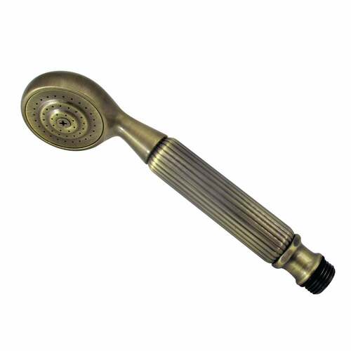 Kingston Brass K104A3 Metropolitan Round Hand Shower, Single Function, Antique Brass