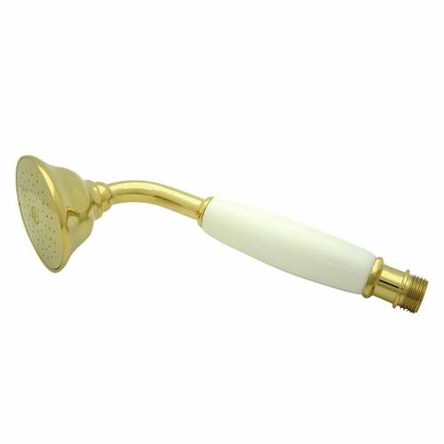 Kingston Brass K105A2 Victorian Round Hand Shower, Single Function, Polished Brass
