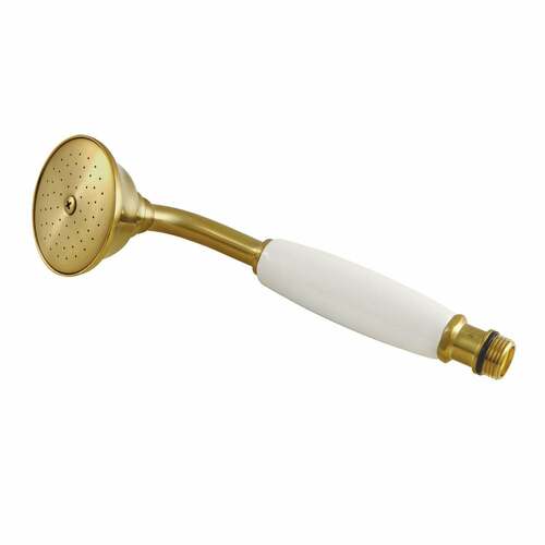 Kingston Brass K105A7 Victorian Round Hand Shower, Single Function, Brushed Brass