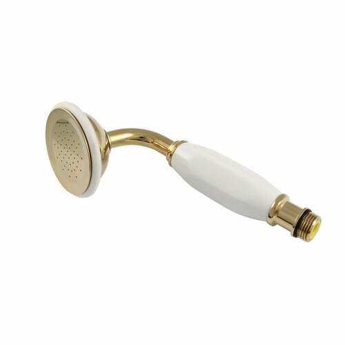 Kingston Brass K106A2 Victorian Round Hand Shower, Single Function, Polished Brass