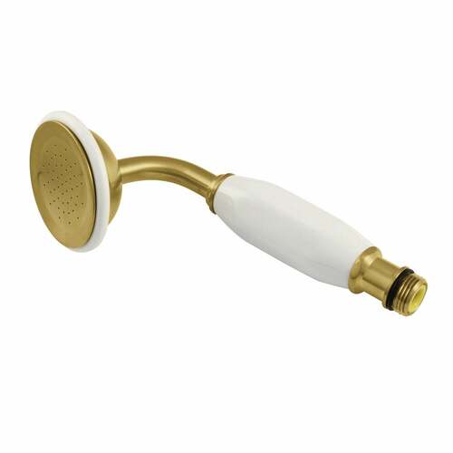 Kingston Brass K106A7 Victorian Round Hand Shower, Single Function, Brushed Brass