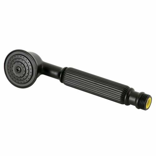 Kingston Brass K107A0 Vintage Matte Black Single Function Round Hand Shower