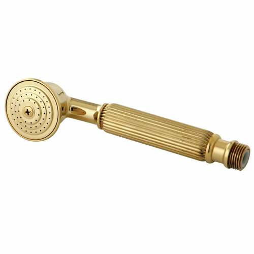 Kingston Brass K107A2 Vintage Round Hand Shower, Single Function, Polished Brass