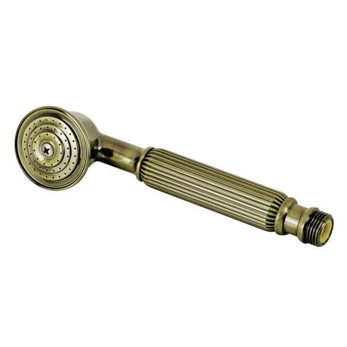 Kingston Brass K107A3 Vintage Round Hand Shower, Single Function, Antique Brass