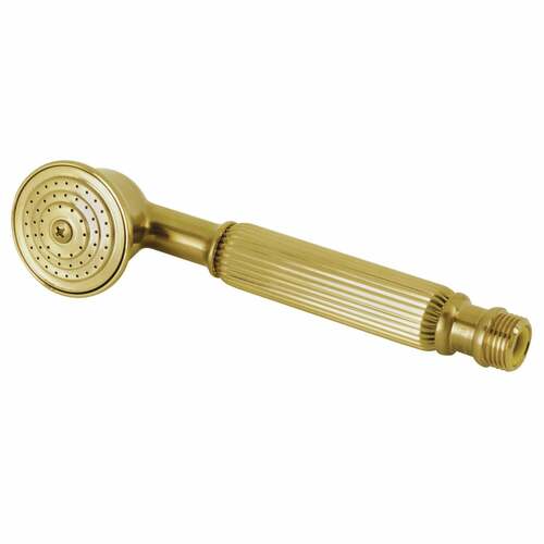 Kingston Brass K107A7 Vintage Round Hand Shower, Single Function, Brushed Brass