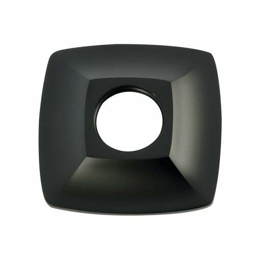 Kingston Brass K110F0SQ Gehry Matte Black Rounded Square Shower Arm Flange