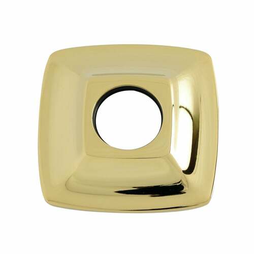 Kingston Brass K110F2SQ Gehry Polished Brass Rounded Square Shower Arm Flange