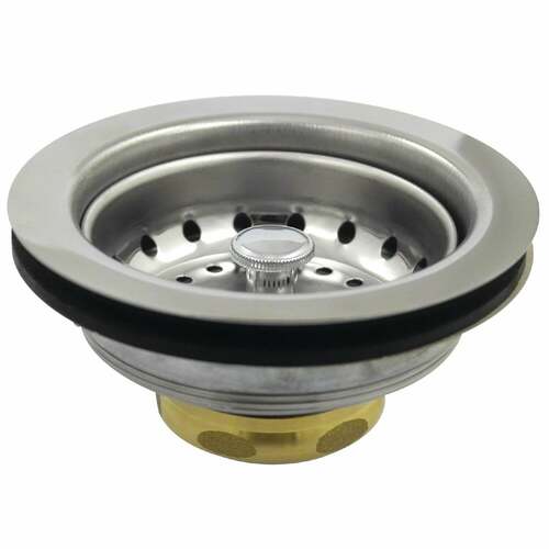 Kingston Brass K111B Tacoma Brushed Stainless Steel Kitchen Sink Basket Strainer