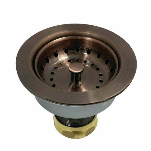 Kingston Brass K112AC Tacoma Snap-N-Tite Antique Copper Sink Basket Strainer