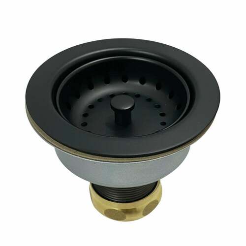 Kingston Brass K112MB Tacoma Snap-N-Tite Matte Black Sink Basket Strainer
