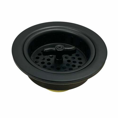 Kingston Brass K212MB Tacoma Matte Black Spin Seal Sink Basket Strainer