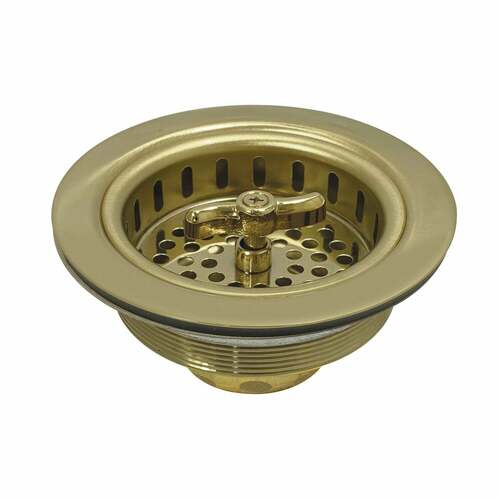 Kingston Brass K212PB Tacoma Spin Seal Sink Strainer, Polished Brass