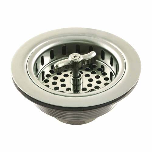 Kingston Brass K212PN Tacoma Spin Seal Sink Basket Strainer, Polished Nickel
