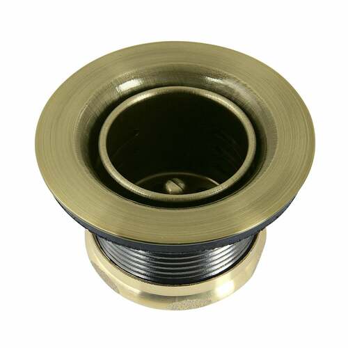 Kingston Brass K451BAB Portland Stainless Steel Bar Sink Basket Strainer - Antique Brass