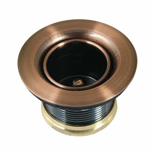 Kingston Brass K451BAC Portland Antique Copper Stainless Steel Bar Sink Basket Strainer