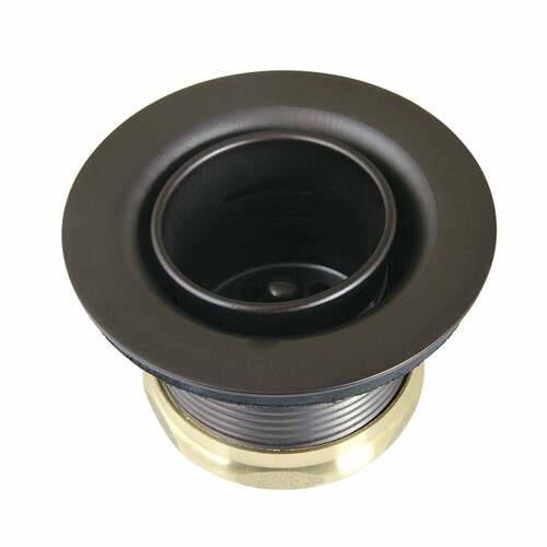 Kingston Brass K451BORB Portland Stainless Steel Bar Sink Basket Strainer, Oil Rubbed Bronze