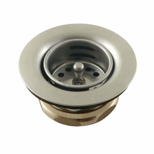 Kingston Brass K461BBN Tacoma Brushed Nickel Stainless Steel Bar Sink Duo Basket Strainer