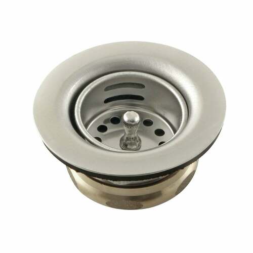 Kingston Brass K461BPN Tacoma Polished Nickel Stainless Steel Bar Sink Duo Basket Strainer