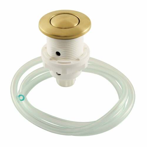 Kingston Brass KA317 Gourmetier Brushed Brass Disposal Air Switch Button