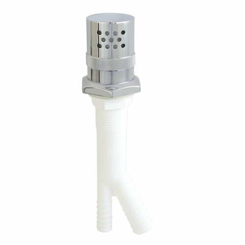 Kingston Brass KA411C Trimscape Polished Chrome Dishwasher Air Gap with Brass Cover