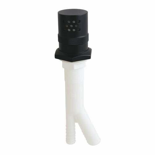 Kingston Brass KA411MB Trimscape Matte Black Dishwasher Air Gap with Brass Cover