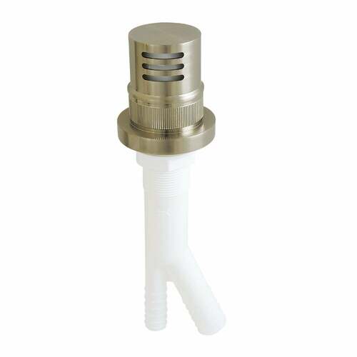 Kingston Brass KA421BN Trimscape Brushed Nickel Dishwasher Air Gap with Brass Cover