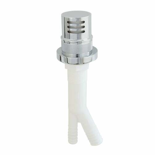 Kingston Brass KA421C Trimscape Polished Chrome Dishwasher Air Gap with Brass Cover