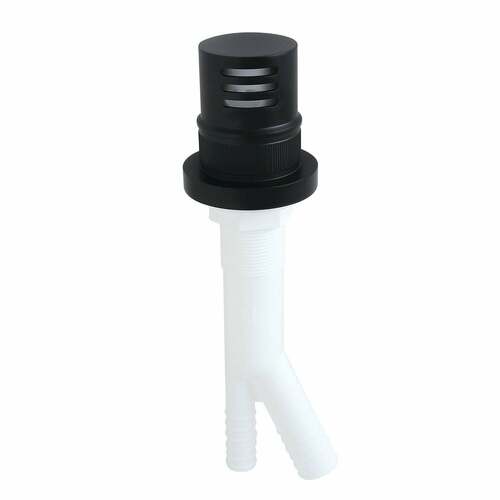 Kingston Brass KA421MB Trimscape Matte Black Dishwasher Air Gap with Brass Cover